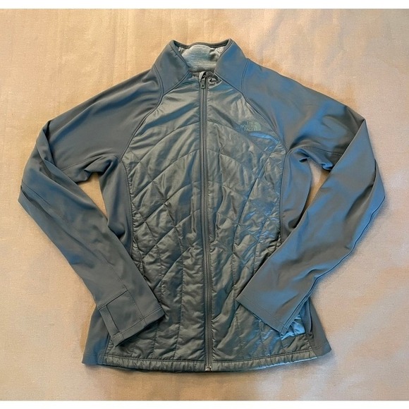 The North Face Jackets & Blazers - The North Face Women's FlashDry Quilted Jacket Sz M Green Thumbholes PrimaLoft